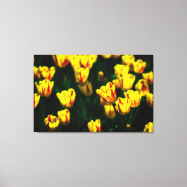 Blommor av gult canvastryck