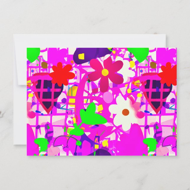 Blommor av hög kvalitet tack kort (Baksida)