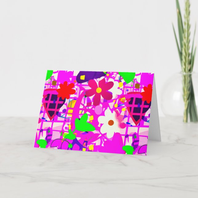 Blommor av hög kvalitet tack kort (Framsida)