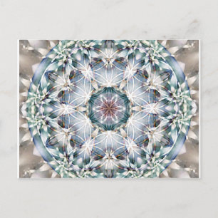 Blommor av Life Mandala 1-kort Vykort