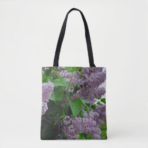 Blommor av lila vår tygkasse