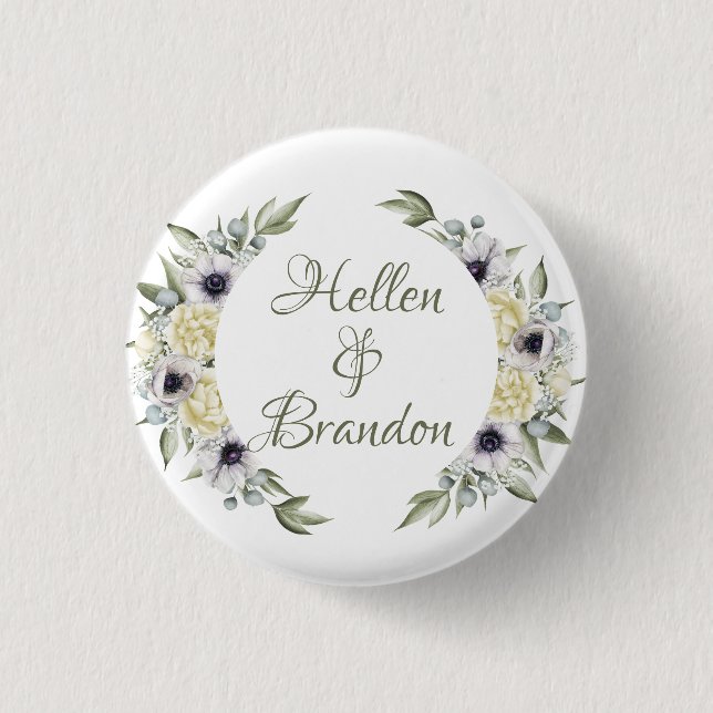 Blommor av oädel Chic Ram Knapp (Framsida)