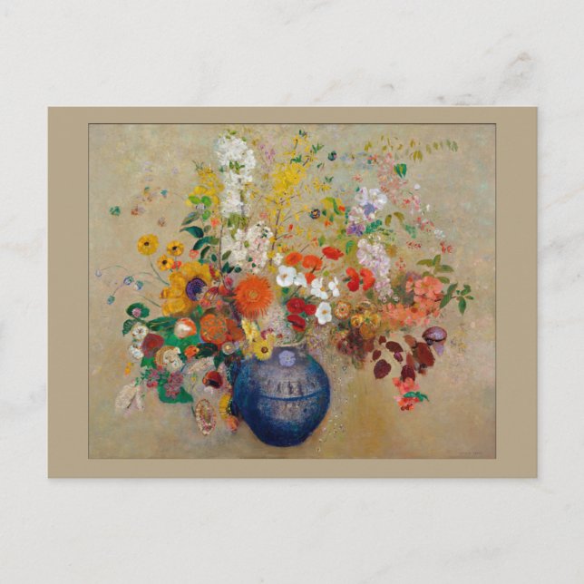 Blommor av Odilon Redon Vykort (Framsida)