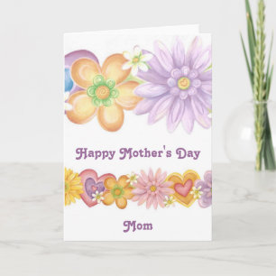 Blommor av passion, lycklig mors dagmamma kort