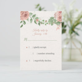 blommor av rosa, grönaktiga botaniska OSA kort