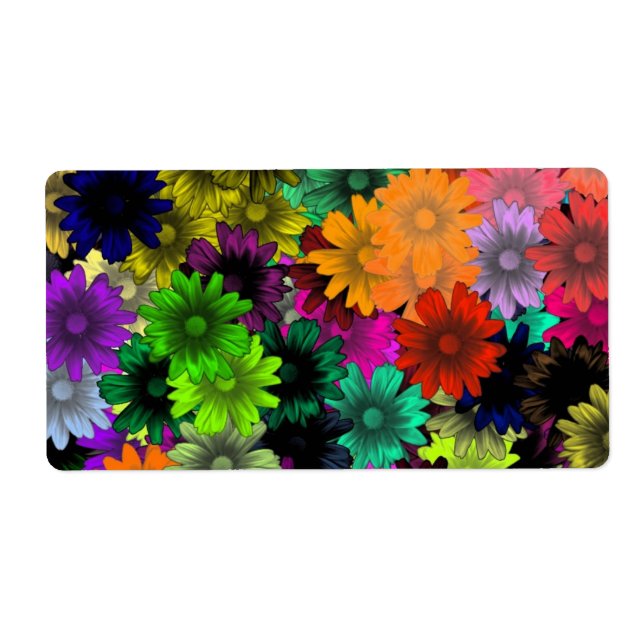 Blommor av rostat glas fraktsedel (Framsidan)