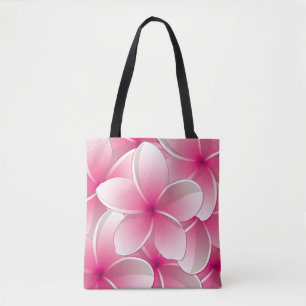 Blommor av släktet Frangipani/Plumeria Tygkasse