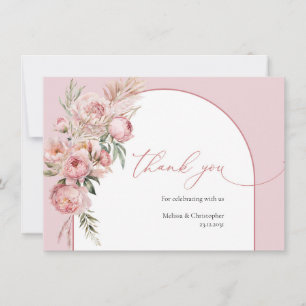 Blommor av släktet Pampas boho arch ro Tack Kort