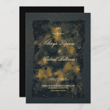 Blommor av svart Guld, vattenfärg, texturerat papp