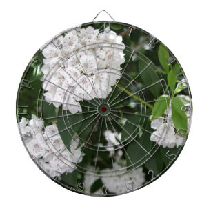 Blommor av typen White Mountain Laurel Star Darttavla