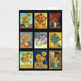 Blommor av Van Gogh, konst. Kort