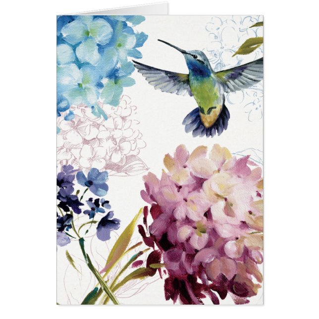 Blommor av våren hälsningskort (Framsidan)