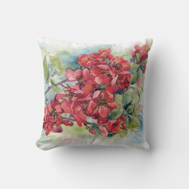 Blommor av vattenfärgat äppelvin blommor av arten  kudde (Framsida)