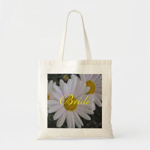 Blommor av vit daisy tygkasse