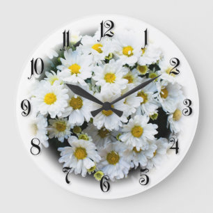Blommor av vita daisy stor klocka