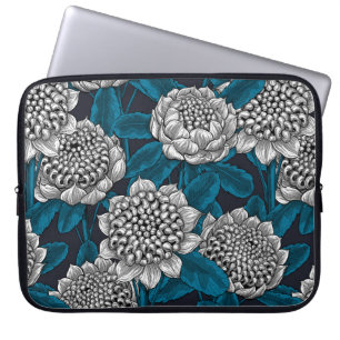 Blommor av vita waratah laptop fodral