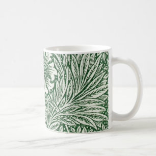 Blommor av william morris marigold grönt blommigt kaffemugg