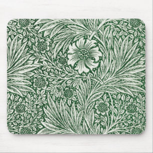 Blommor av william morris marigold grönt blommigt musmatta