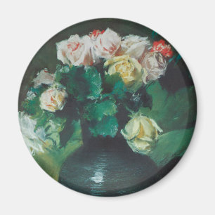 Blommor (även kallad Rosor) av William Merritt Cha Magnet