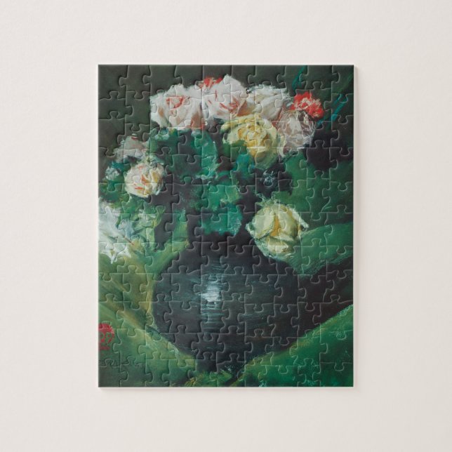 Blommor (även kallad Rosor) av William Merritt Cha Pussel (Vertikal)