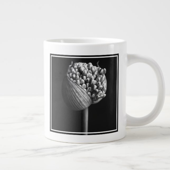 Blommor | B&W Allium Flower Bud Jumbo Mugg (Höger)