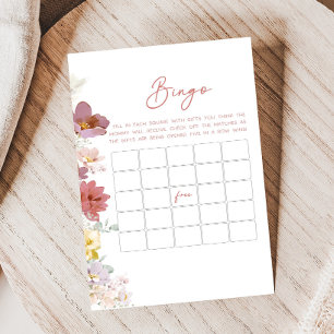 Blommor Baby Bloom Baby Shower Bingo Spel