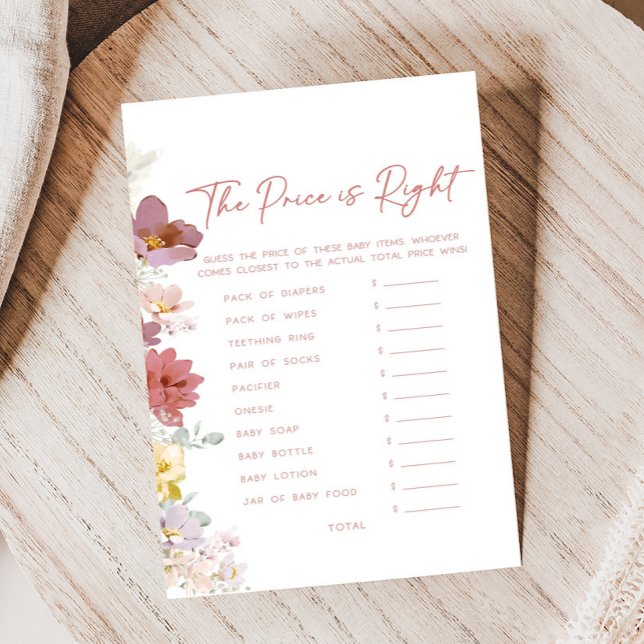 Blommor Baby Bloom Baby Shower Pris är Rätt Spel (Baby In Bloom Baby Shower Game)