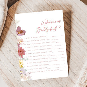 Blommor Baby Bloom Dusch Vem Vet Pappa Spel
