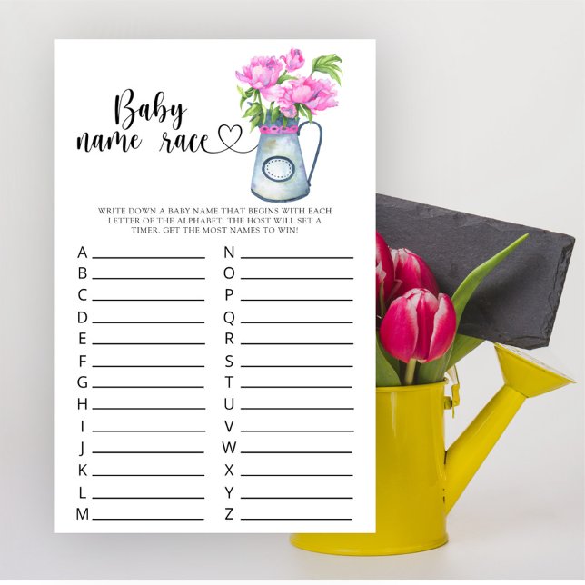 Blommor, babydusch - Baby namn tävling (Skapare uppladdad)