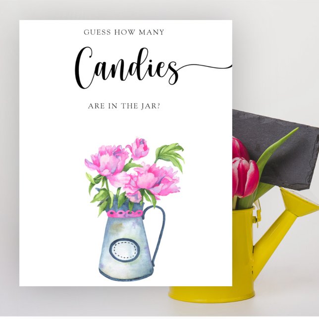 Blommor, babydusch Gissa hur många kaniner.. Poster (Skapare uppladdad)