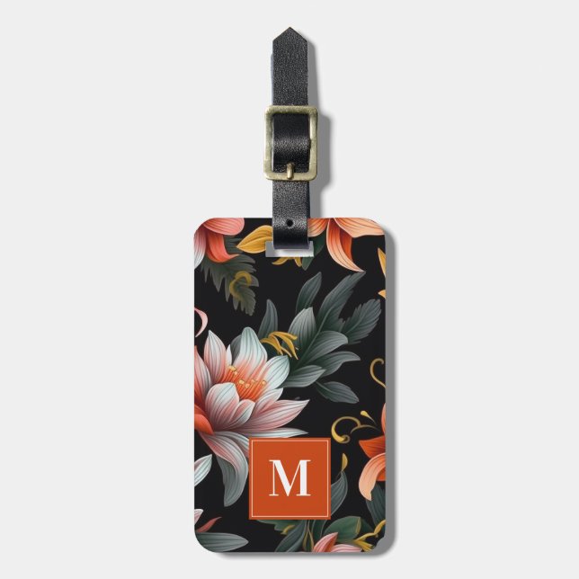 Blommor - bagagetag bagagebricka (Vertikal Framsida)