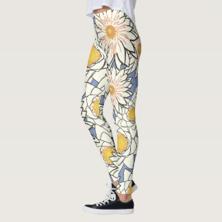 Blommor, baljväxter, zazzle för kvinnor leggings