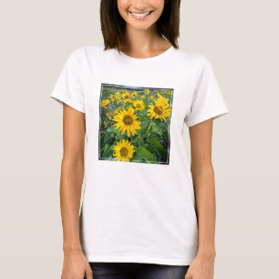 Blommor Balsomroot Columbia River, Oregon T Shirt