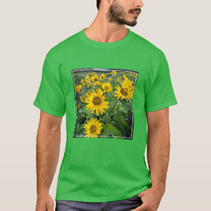 Blommor Balsomroot Columbia River, Oregon T Shirt
