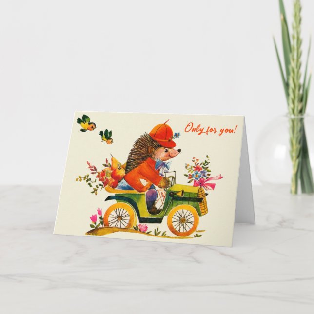 Blommor bara för dig! tack kort (Framsida)