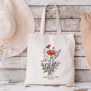 Blommor behöver tid att blomma, så du gör Wildblom Tygkasse
