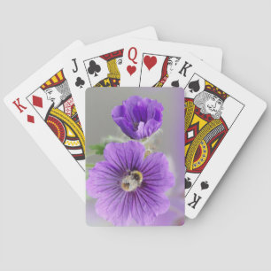 Blommor Bipollen Bokeh Suddig Sommar Trädgård Casinokort