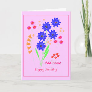 Blommor Birthday Card Kort