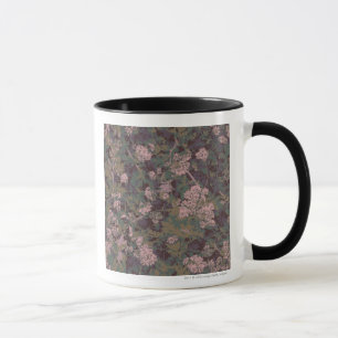 Blommor, blad och kamouflage mugg