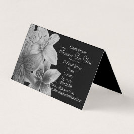 Blommor Blanka och vita konsformade blommor Visitkort