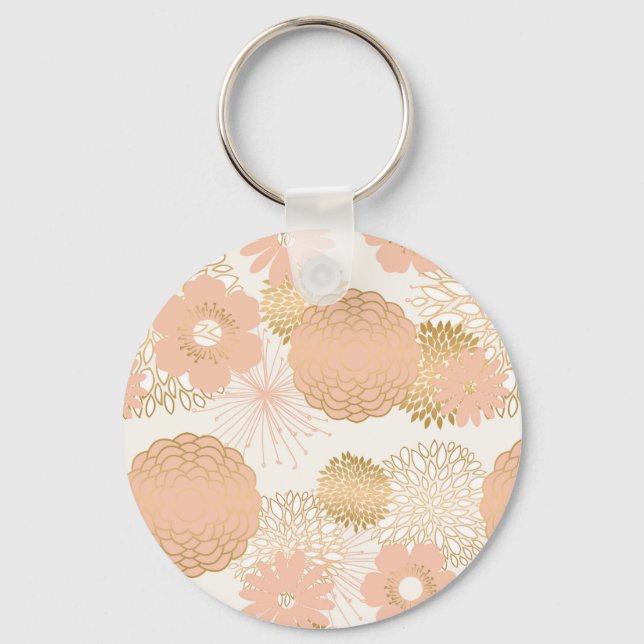  blommor blommar av modern trender nyckelring (Framsida)