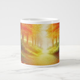 Blommor blommar på våren jumbo mugg