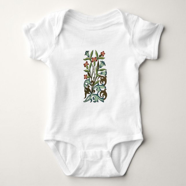 Blommor Blommig Tapet Art Nouveau Vacker Tröja (Framsida)