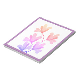 Blommor blommigt boutique purp anteckningsblock hä