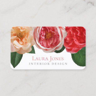 Blommor Blommigt Insida Stylist Design Möte Tidsbeställning Kort