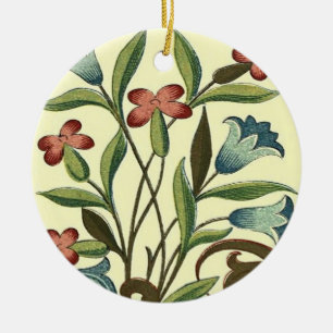 Blommor Blommigt Tapet Art nouveau Söt Julgransprydnad Keramik