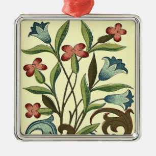 Blommor Blommigt Tapet Art nouveau Söt Julgransprydnad Metall