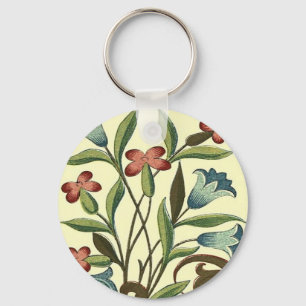 Blommor Blommigt Tapet Art nouveau Söt Nyckelring