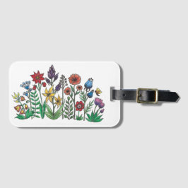 Blommor, blommor och andra blommor bagagebricka