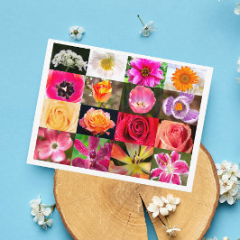 Blommor, blommor överallt, vykort